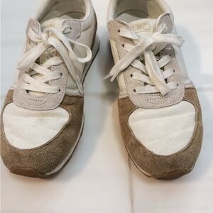 J. Crew Cream and Tan Casual Sneakers